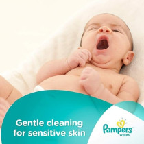 Pampers Sensitive Protect Baby Wipes With 100% Purified Water For Hands And Face, 4 Packs, 224 Count
