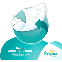 Pampers Sensitive Protect Baby Wipes With 100% Purified Water For Hands And Face, 4 Packs, 224 Count