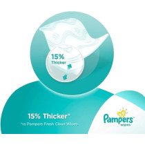 Pampers Sensitive Protect Baby Wipes With 100% Purified Water For Hands And Face, 4 Packs, 224 Count
