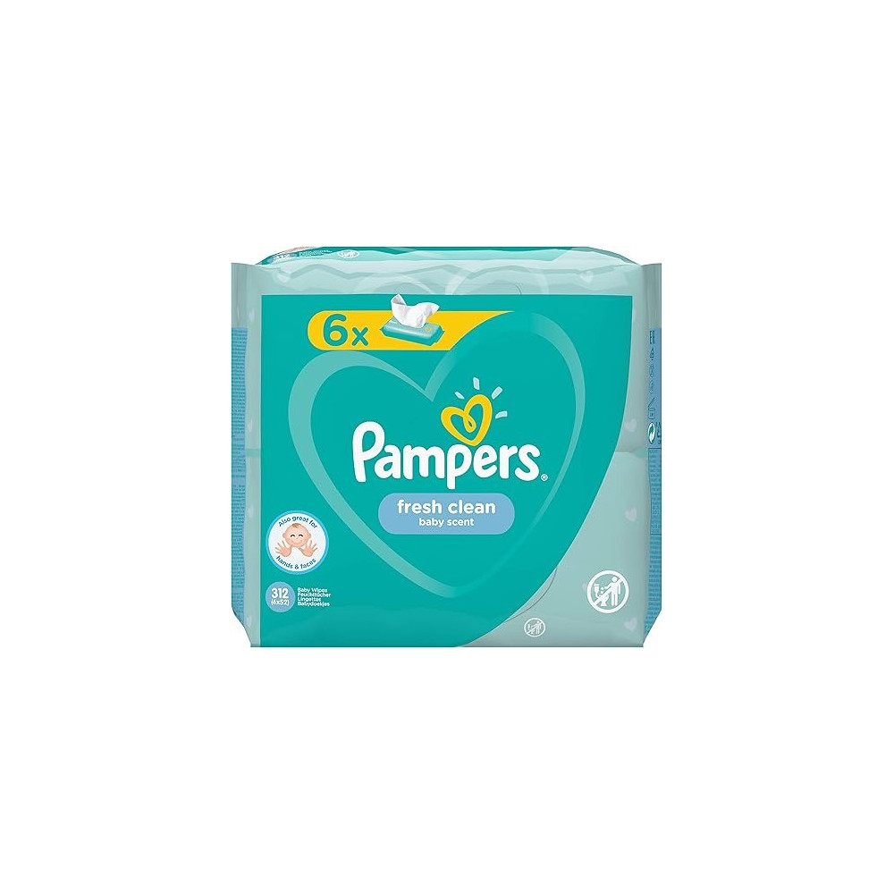 Pampers 81688049 Fresh Clean Baby Wipes White