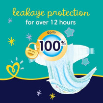 Pampers Baby-Dry Night Diapers Additional Absorption Layer For Overnight Leakage Protection, Size 6, 14 Plus Kg, 40 Diaper Count