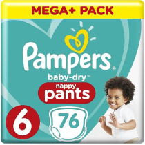 Pampers Baby Dry Pants, Size 6 (76 Pants)