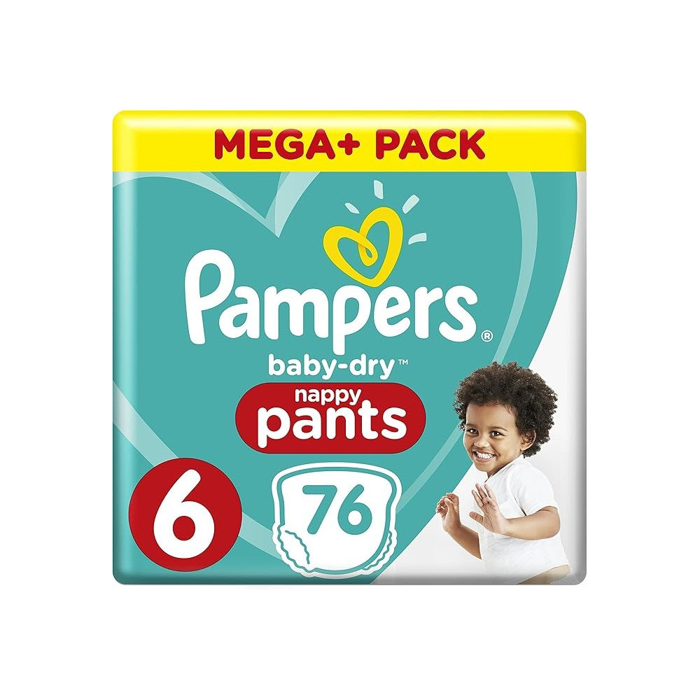 Pampers Baby Dry Pants, Size 6 (76 Pants)