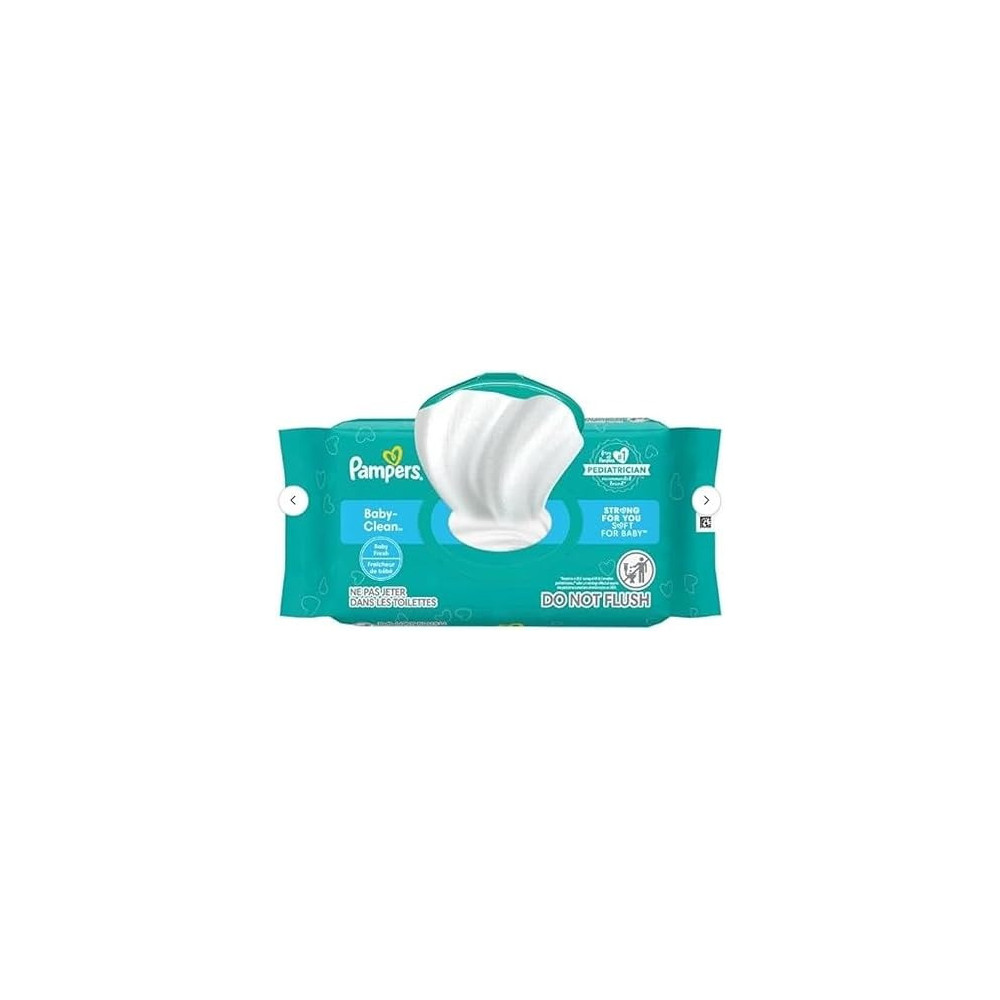 Pampers Askshy Fresh Clean Baby Scent Wipes, Pack Of 52 x 12