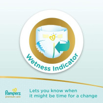Pampers Premium Care Newborn Taped Diapers, Size 1, 2-5Kg, Unique Softest Absorption For Ultimate Skin Protection, 108 Count