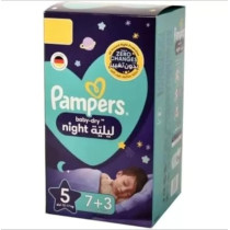 Pampers Baby-Dry Night Diapers Size 5, 8 x 10 (80 Count)