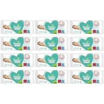 Pampers Wipes 156-624 x Baby Wet Sensitive Soft Gentle Fresh Babies No Fragrance Unscented Newborn Nappy Changing Skin Protection Clean Safe 52 Pcs Pack Uk Free P and P 12X Pampers Packs 624