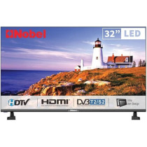 Nobel LED 32 Inch HD Dvbt2 Flat Frame Smart TV, Black