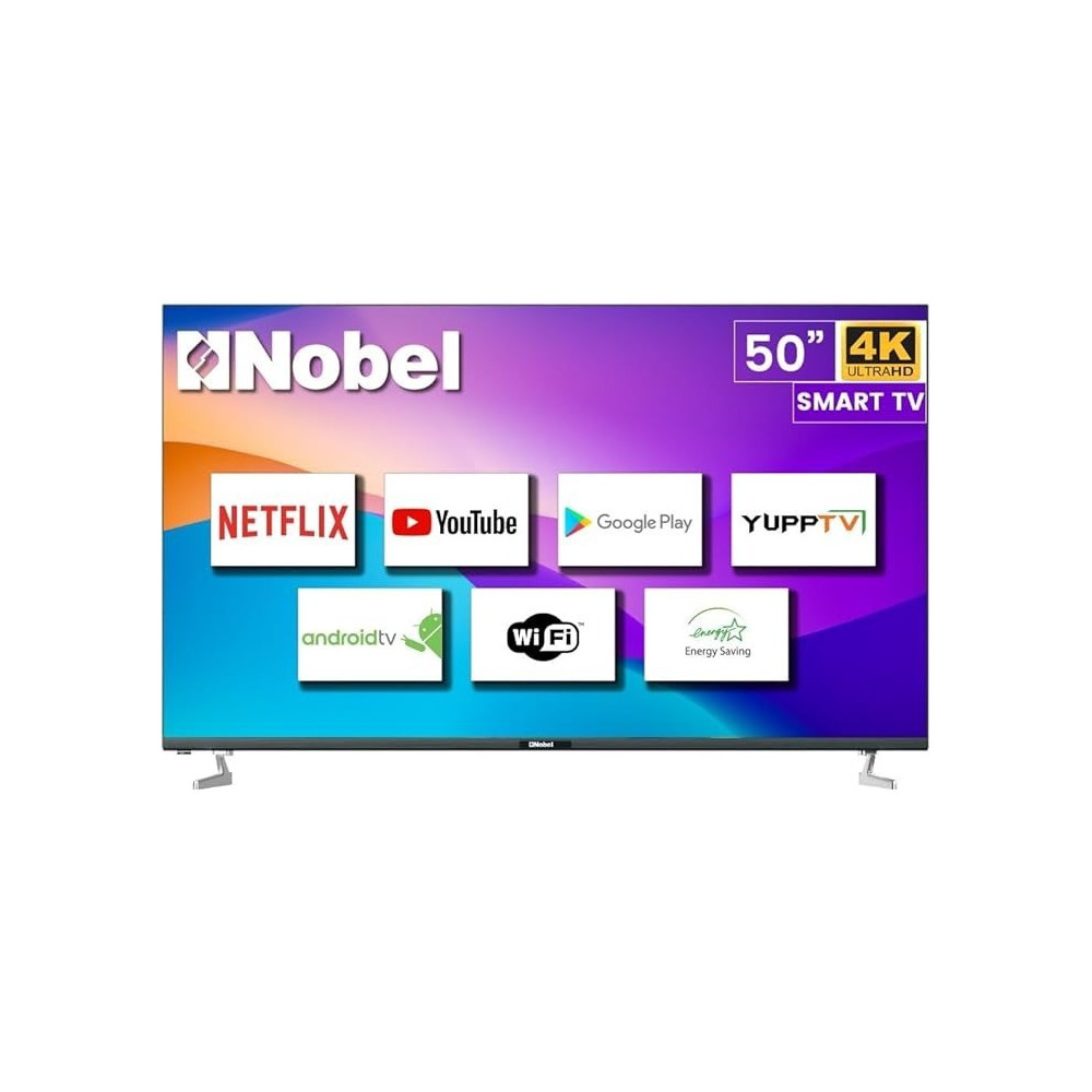 Nobel 50 Inch 4K UHD Smart LED TV, Black