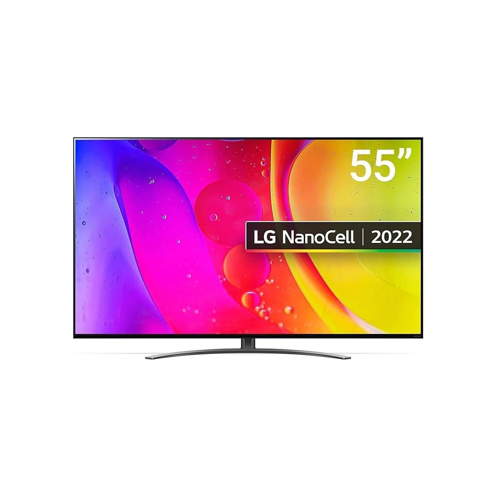 LG NanoCell 55 Inch NANO84 Series 4K HDR WebOS Smart AI ThinQ Local Dimming Smart TV, Black