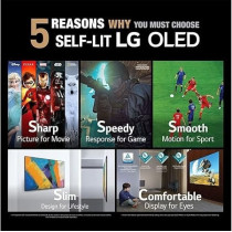 LG 77 Inch OLED Cinema Screen Design 4K HDR WebOS Smart With ThinQ AI Pixel Dimming Smart TV