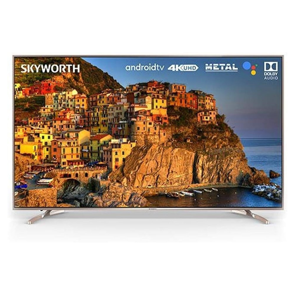 Skyworth 75 Inch 4K UHD LED Android TV, Black/Silver