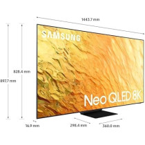 Samsung 65 Inch 8K Neo QLED Quantum HDR Mini LED, Black