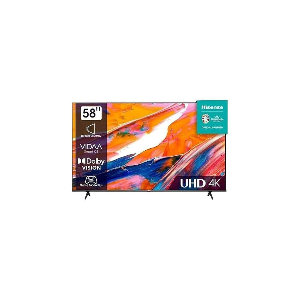 Hisense 58A61K 4K UHD Smart DLED Television 58inch, Black