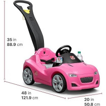 Step 2 Whisper Ride Cruiser Push Car, Pink, 866600
