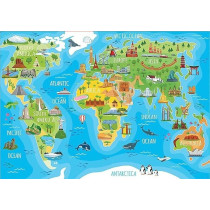 Educa 150 Monuments World Map Puzzle 18116