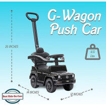 Mercedes-Benz AMG G350D Push Car With Handle Black B9735/653-2/LB-3388H