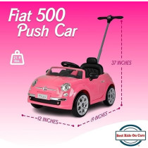 Best Ride On Cars FIAT 500 Pushing Car Pink 3622