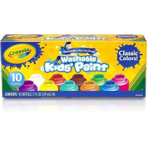 Crayola Washable Kids Paint Metallic 59 ml 10 Count 54-5000