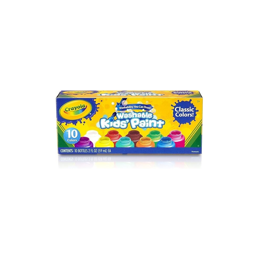 Crayola Washable Kids Paint Metallic 59 ml 10 Count 54-5000