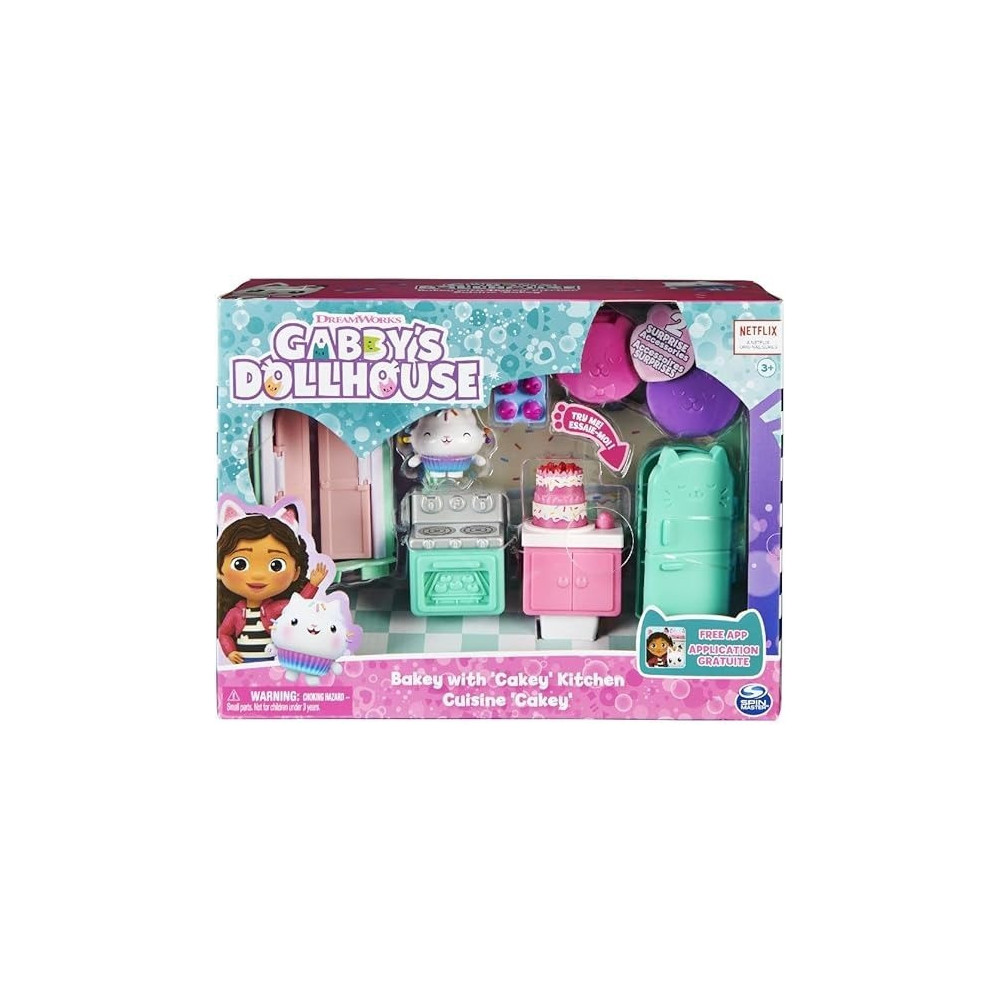 Gabby's Dollhouse Bakey With Cakey Kitchen Dollhouse Playset 6060414