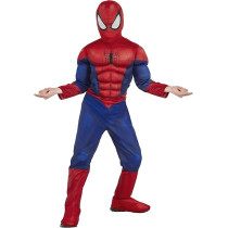 Rubies Marvel Ultimate Spider-Man Deluxe Muscle Chest Costume, Child Small, Small One Colour