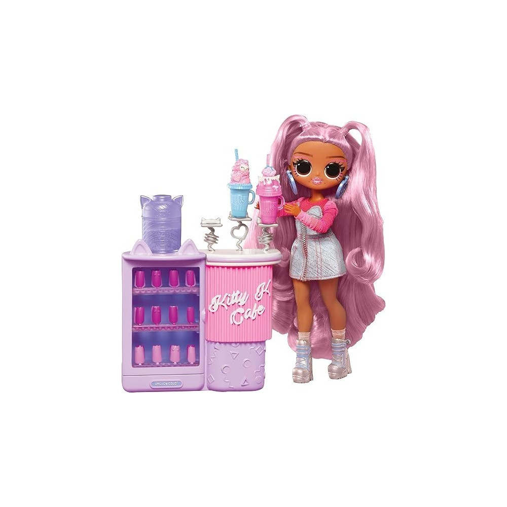 L.O.L. Surprise Lol Omg Sweet Nails – Kitty K Cafe With 15S Including Real Nail Polish, Press On Nails, Sticker Sheets, Glitter, 1 Fashion Doll, And More – Great For Kids Ages 4+