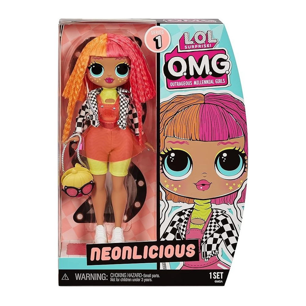 L.O.L. Surprise Omg Neonlicious Stylish Fashion Doll With Multiples And Fabulous Accessories Great Gift For Kids Ages 4+