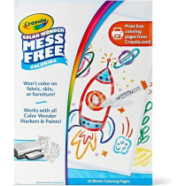 Crayola Wonder Blank Coloring Pages, 50 Count, 752840