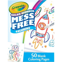 Crayola Wonder Blank Coloring Pages, 50 Count, 752840