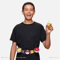Pokemon Pikachu Clip N Go Belt Set 2-Inch Pikachu Battle Figure With Clip N Go Belt Plus Poke And Level Ball Accessories