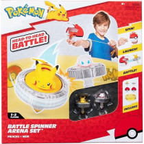 Pokemon Battle Spinner Arena Set - Two Battle Spinners With Two Poke Ball Spinner Launchers And Battle Arena