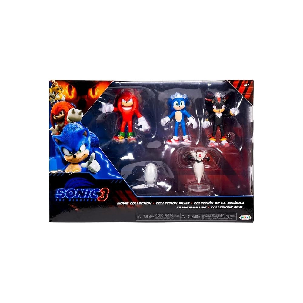Jakks Pacific Sonic The Movie 3: Sonic X Shadow Tokyo Mission 2.5-Inch Minifigure Movie Collection, 4 Pack Movie 3 Game, Tokyo, Mission Goods, Doll