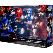 Jakks Pacific Sonic The Movie 3: Sonic X Shadow Tokyo Mission 2.5-Inch Minifigure Movie Collection, 4 Pack Movie 3 Game, Tokyo, Mission Goods, Doll
