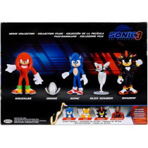 Jakks Pacific Sonic The Movie 3: Sonic X Shadow Tokyo Mission 2.5-Inch Minifigure Movie Collection, 4 Pack Movie 3 Game, Tokyo, Mission Goods, Doll