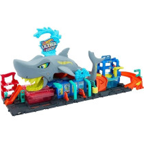 Hot Wheels Lets Race Netflix - City Shark Wash Station with 1:64 Scale Color Reveal Car, Colour Changing Function And Storage, HTN82