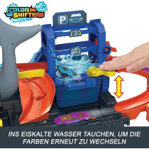 Hot Wheels Lets Race Netflix - City Shark Wash Station with 1:64 Scale Color Reveal Car, Colour Changing Function And Storage, HTN82
