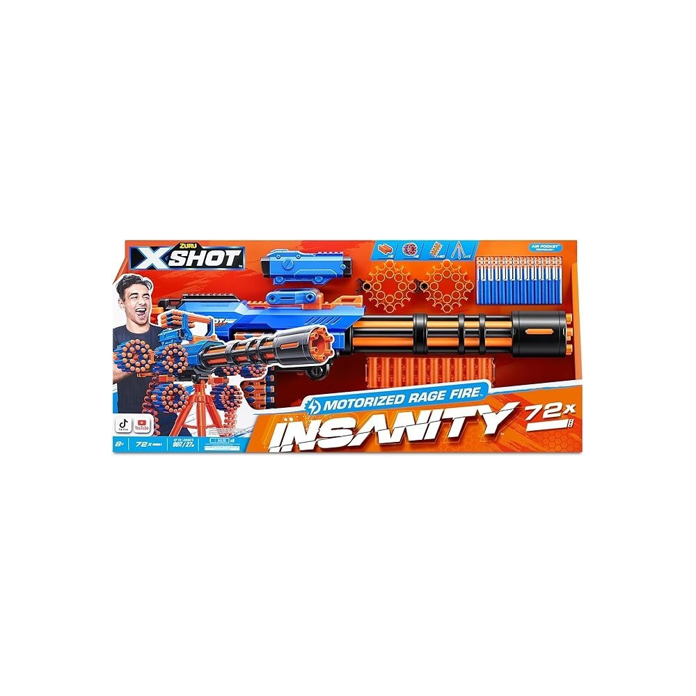 X-Shot Insanity Motorized Rage Fire XS-36605