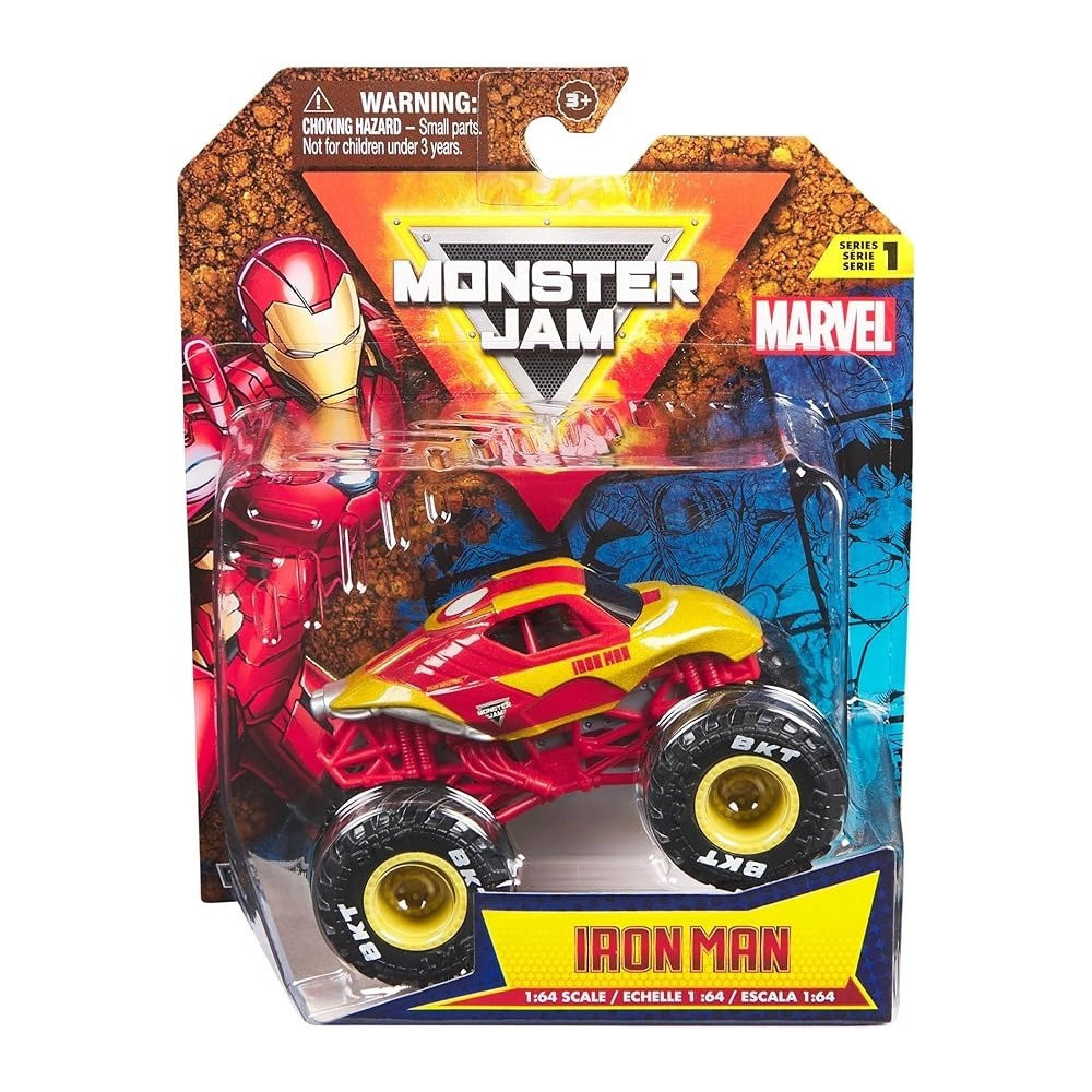 Monster Jam Marvel 1:64 Series 1 Iron Man