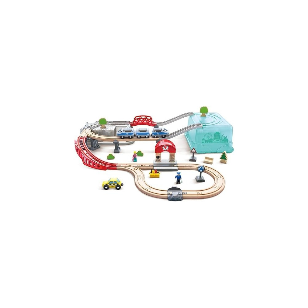 Hape City Train Bucket Set E3771