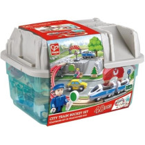 Hape City Train Bucket Set E3771