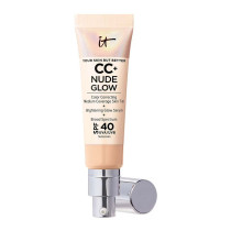 IT Cosmetics Cc+ Nude Glow Lightweight Foundation + Glow Serum With Spf 40, 32Ml Light