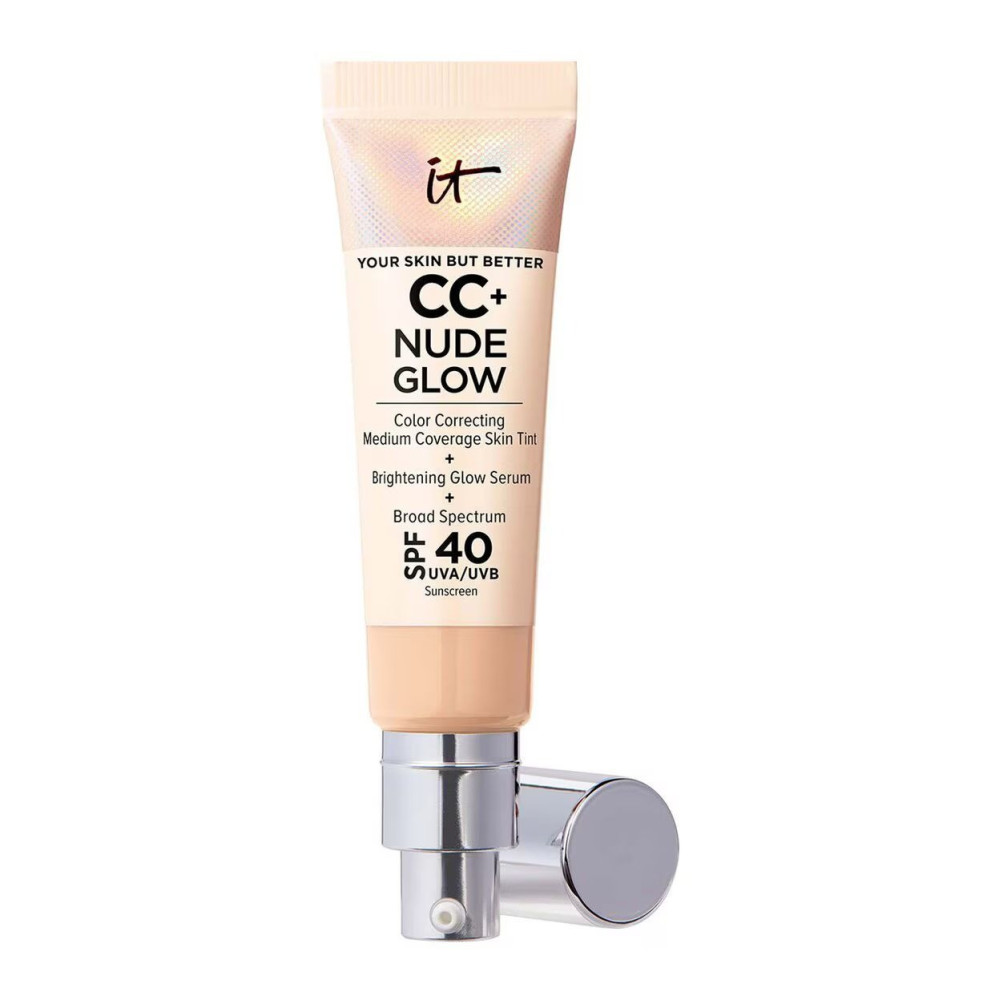 IT Cosmetics Cc+ Nude Glow Lightweight Foundation + Glow Serum With Spf 40, 32Ml Light