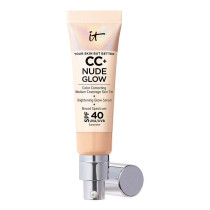 IT Cosmetics Cc+ Nude Glow Lightweight Foundation + Glow Serum With Spf 40, 32Ml Lght Med