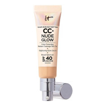 IT Cosmetics Cc+ Nude Glow Lightweight Foundation + Glow Serum With Spf 40, 32Ml Med