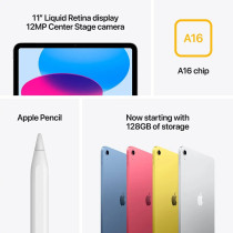 Apple iPad 11 Gen (2025) 11-inch A16 Chip Wi-Fi, Blue, 128 GB UAE Version, Apple 1 Year warranty MD4A4