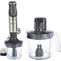 Moulinex Hand Blender Quickchef Hand Stick Blender 1000 W 3 Liter Food Proceesor Plus 500 ml Chopper, DD65J827