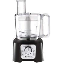 Moulinex Double Force Compact Multi-Function Robot 3 Litre Bowl Blender 1.25 L 6 Speed Options 9 Accessories Included FP546811, Black/Dark Grey