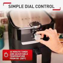 Tefal Air Fryer Easy Fry And Grill 2-in-1, 4.2 L Capacity, 1550 W, Healthy Cooking Air Fry + Grill Adjustable Temperature Timer, EY501827 Online Exclusive
