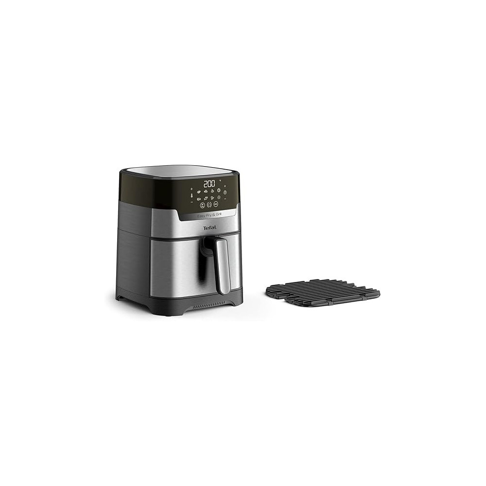 Tefal Air Fryer Easy Fry And Grill Digital 2-in-1, 4.2 L Capacity 1550 W Healthy Cooking Air Fry + Grill 8 Automatic Programs Adjustable Temperature Timer, EY505D27